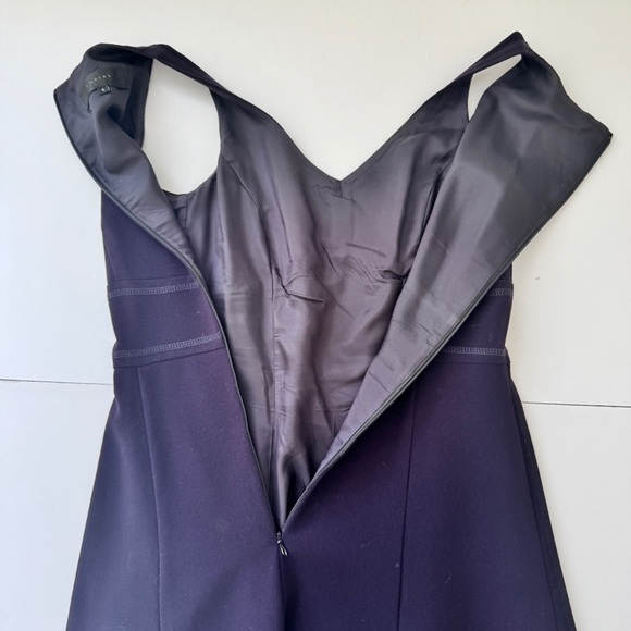 Tobias Suit Midi Dress Blazer Button Jacket Set of 2 Navy Blue Formal Wear Sz 4 - Picture 13 of 16